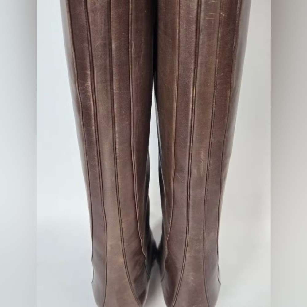 Pancaldi Brown Leather Boots (Made In Italy) Size EU 36 - Picture 3 of 6